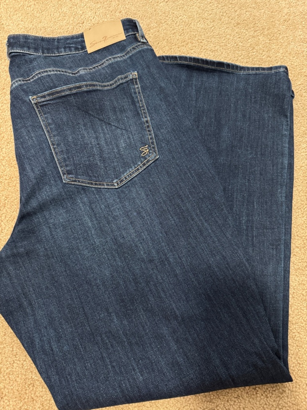 Seven7 Dark Blue High-Rise boot Jeans